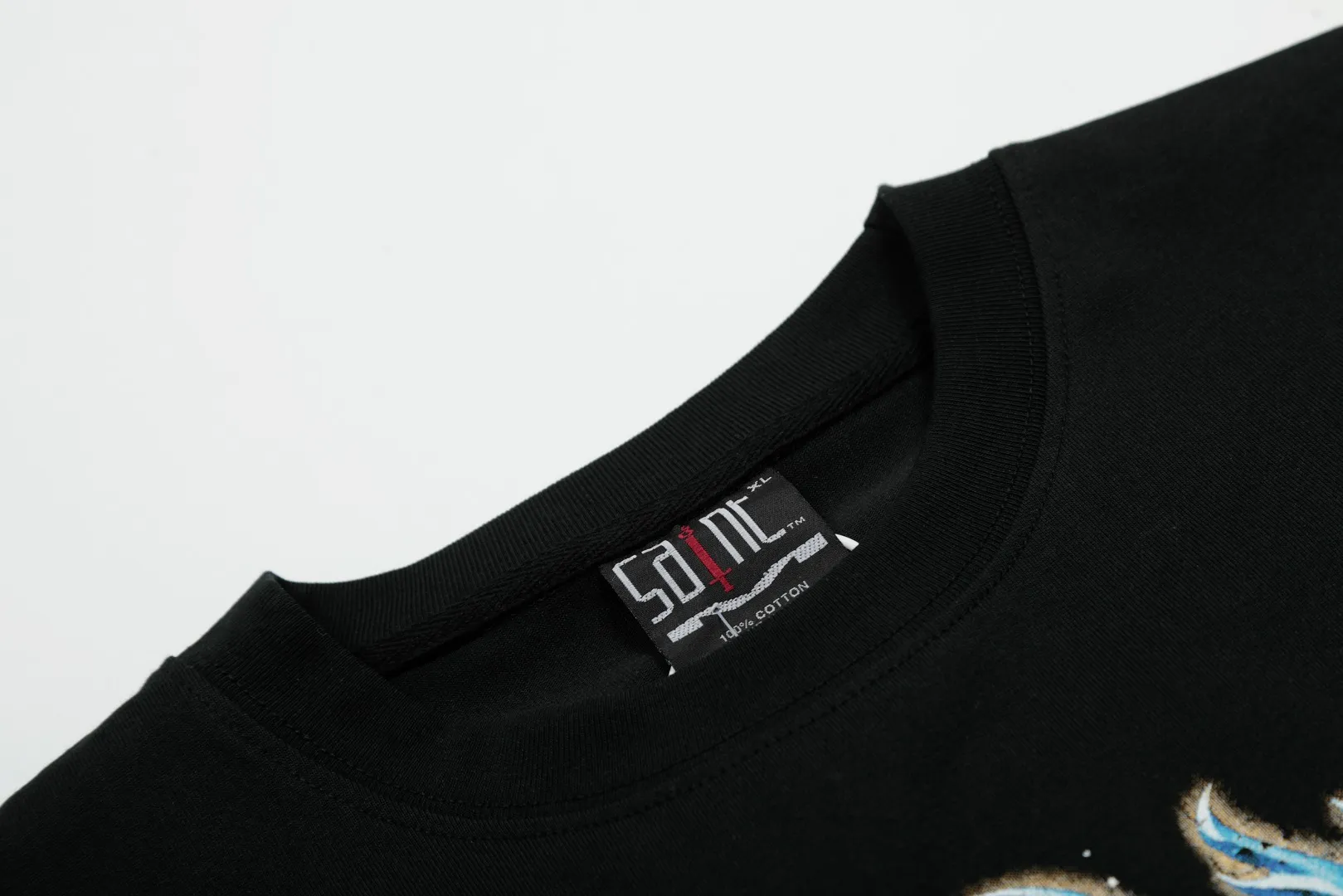 SAINT vintage American trendy special version one-piece short-sleeved T-shirt Wholesale price: 118 Size: M L XL Style number: 2158 Color: black